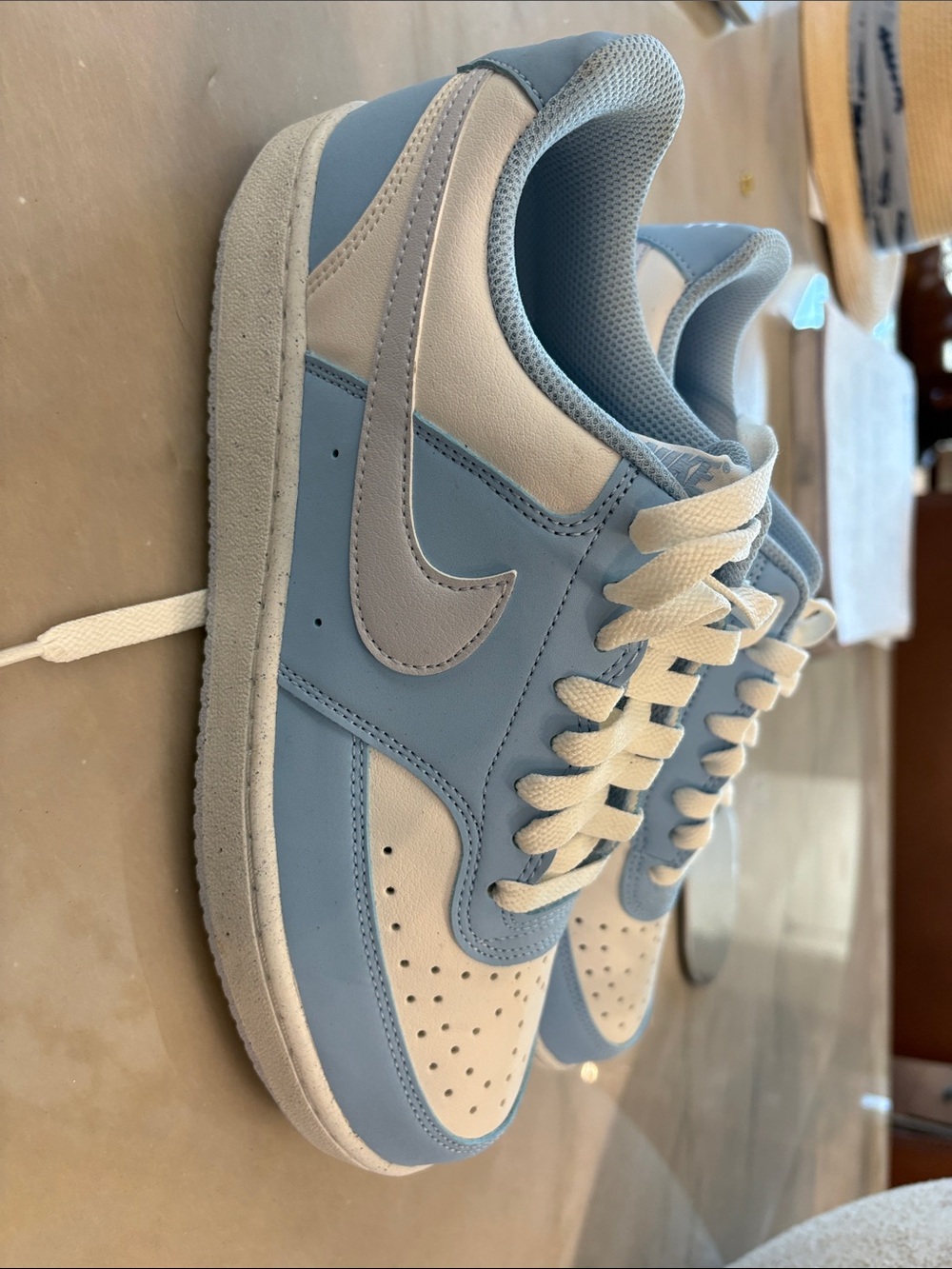 Nike Low-Top Sneakers in Powder Blue and White